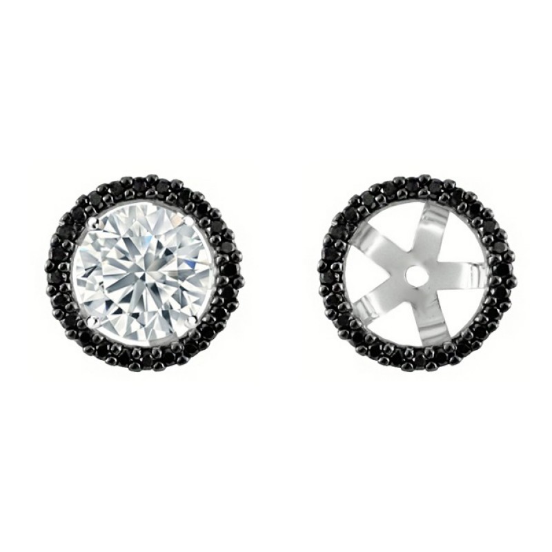 Gems One Diamond Earring Jackets In 14K White Gold (1/5 Ct. Tw.)  EJR1003-4WC - DK Jewelers