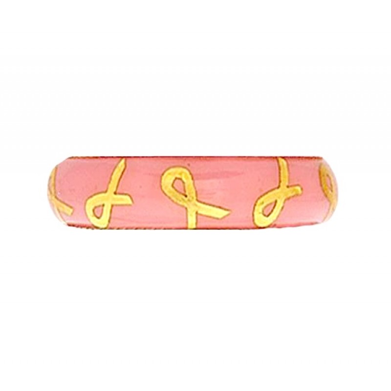 Hidalgo Breast Cancer Symbol Enamel Ring RS8059POP