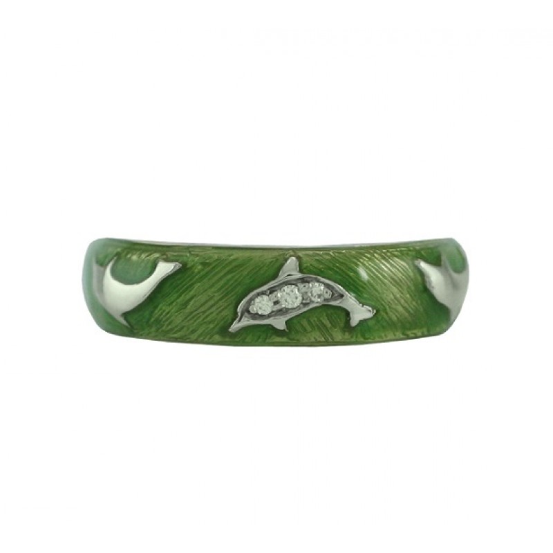 Hidalgo Dolphin Enamel Ring RS6384T