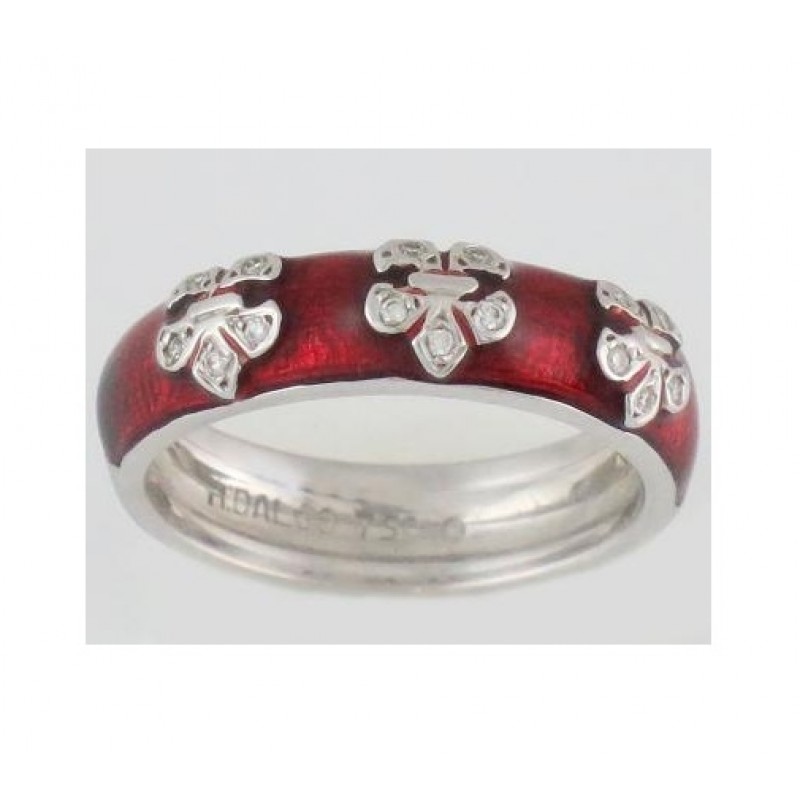 Hidalgo Fleur De Lis Enamel Ring 19896