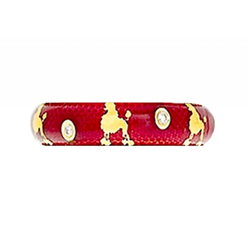 Hidalgo Poodle Enamel Ring RS7802R