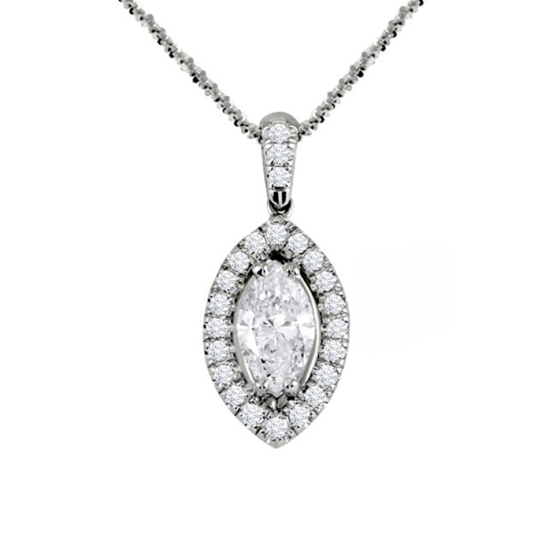 Share 80+ marquis diamond necklace super hot - POPPY