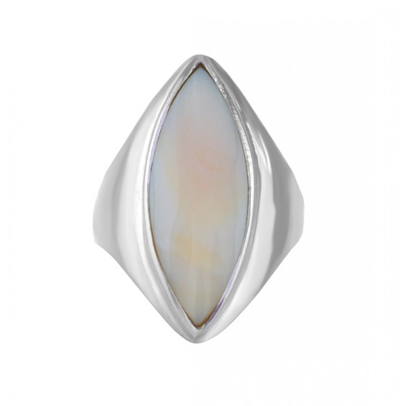 Marquise Shape Mother of Pearl Ring Top 25212