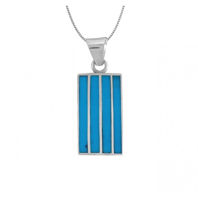 Rectangular Shaped Turquoise Pendant 24655