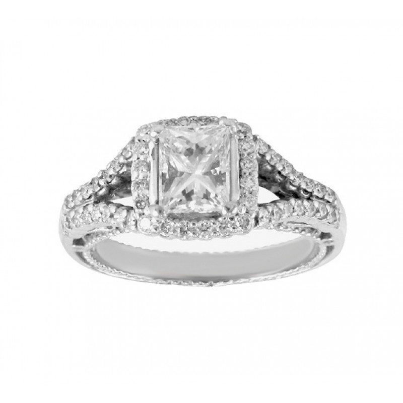 Verragio Venetian Princess Cut Diamond Engagement Ring Top AFN-5020CU-1