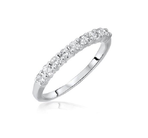 Nine Stone Diamond Wedding Ring