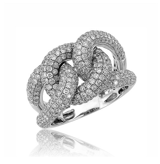 Trinity Love Knot Diamond Ring