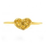 Barry Kronen Yellow Sapphire Heart Ring Top S-1654Y