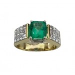 Emerald and Diamond Ring 10329