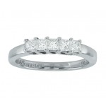 Five Stone Princess Cut Diamond Ring 18970