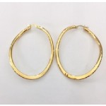 Linear Twist Gold Earrings 29073