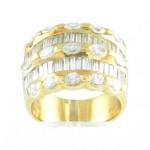 Marquise and Baguette Diamond Ring 17141