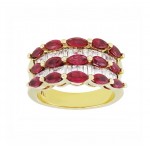 Marquise Ruby and Diamond Ring Top 15491