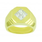 Mens Princess Cut Diamond Ring 23983