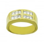 Mens Princess Cut Diamond Ring 27707