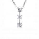 Three Stone Diamond Necklace 18039
