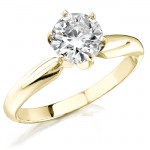14k Yellow Gold 1/5 Ct. Solitaire Diamond Ring