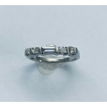 Baguette and Princess Cut Diamond Wedding Ring 20863