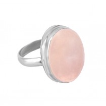 Cabochon Rose Quartz Ring 23606