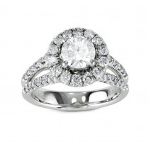 Diamond Halo Engagement Ring Top 28371-28370