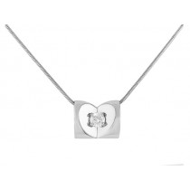 Escada Diamond Heart Necklace 00HD-Q