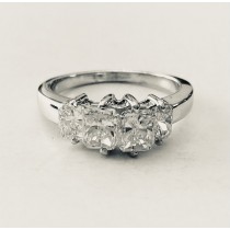 Four Stone Radiant Cut Diamond Ring 10155