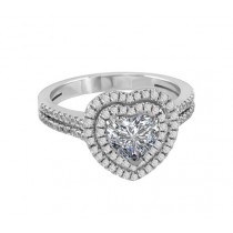 Heart Shape Diamond Engagement Ring 23416