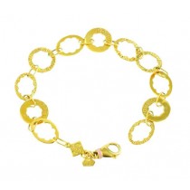 Rosato Just Gold Open Link Bracelet FLW.GELSEY.S