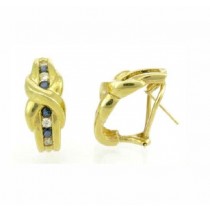 Sapphire and Diamond X Earrings 18776