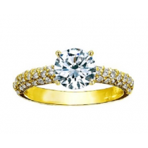 Starlight Pavé Diamond Engagement Ring 15050
