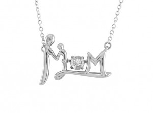 Dancing Diamond Mother-and-Child Necklace 24358