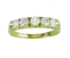 Five Stone Diamond Wedding Ring 23934