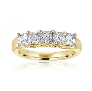 Five Stone Princess Cut Diamond Ring 29572