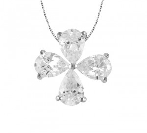 Floral Design Crystal Pendant 25230