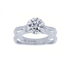 Lazare Symphony Solitaire Engagement Ring LR050K-300PTS