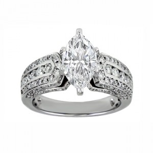 Marquise Diamond Engagement Ring 25338-27133