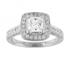 Radiant Cut Diamond Halo Ring Top 15048-22013