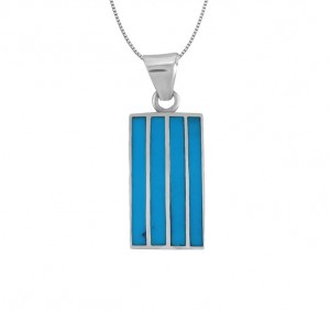 Rectangular Shaped Turquoise Pendant 24655