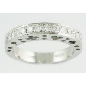 Domed Diamond Wedding Ring 19344