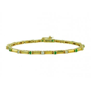 Emerald and Diamond Bracelet 18828