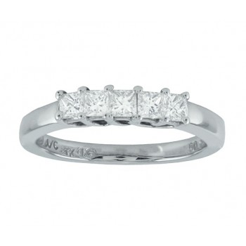 Five Stone Princess Cut Diamond Ring 18970