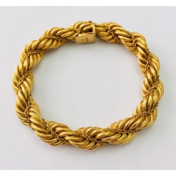 Ladies Braided Rope Chain Bracelet 16459