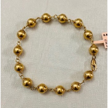 Ladies Gold Bead Bracelet 20546