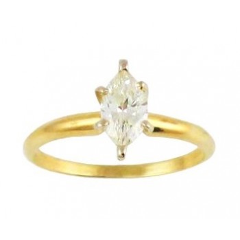Marquise Diamond Solitaire Engagement Ring 15699