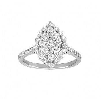 Marquise Shape Diamond Promise Ring 24180