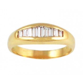 Mens Baguette Diamond Ring 17151