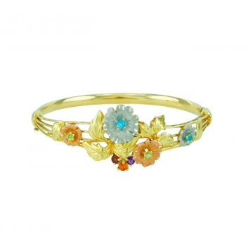 Multi Gemstone Floral Bracelet 23633