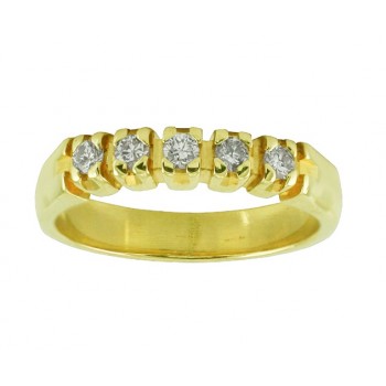 Prong Set Diamond Anniversary Ring Top 15531