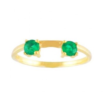 Round Emerald Ring Wrap 15449