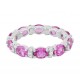 Barry Kronen Pink Sapphire Eternity Ring Top S-2835WDPS